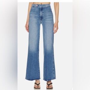 Like new mother jeans the tab roller skim